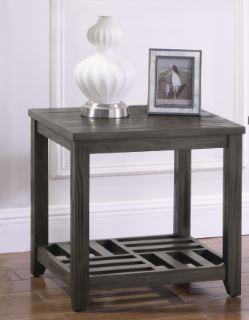 Cliffview - Cliffview 1-shelf Rectangular End Table Grey
