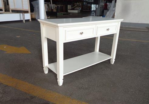 Nora - Rectangular 2-drawer Sofa Table Buttermilk