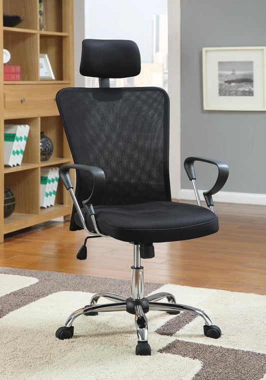 Stark - Stark Mesh Back Office Chair Black and Chrome