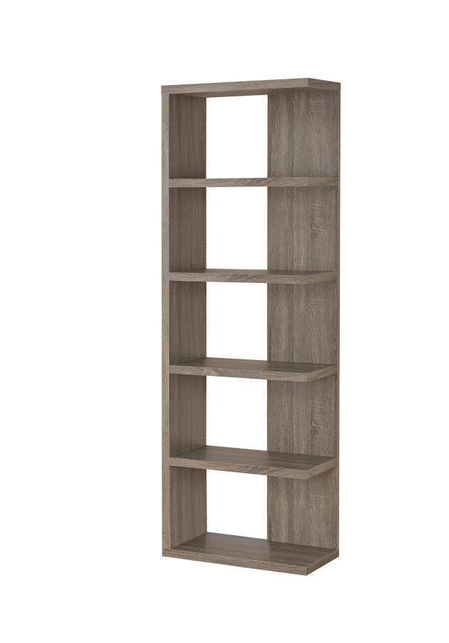 Harrison - Harrison 5-tier Bookcase Weathered Grey