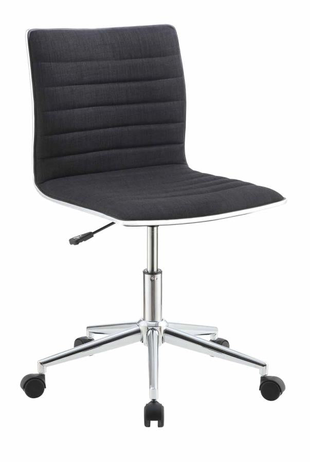 Chryses - Chryses Adjustable Height Office Chair Black and Chrome