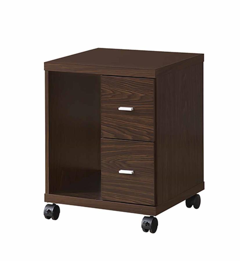 Russell - Russell 2-drawer CPU Stand Medium Oak