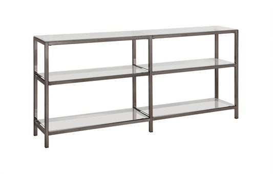 Kate - Kate 2-tier Bookcase Black Nickel
