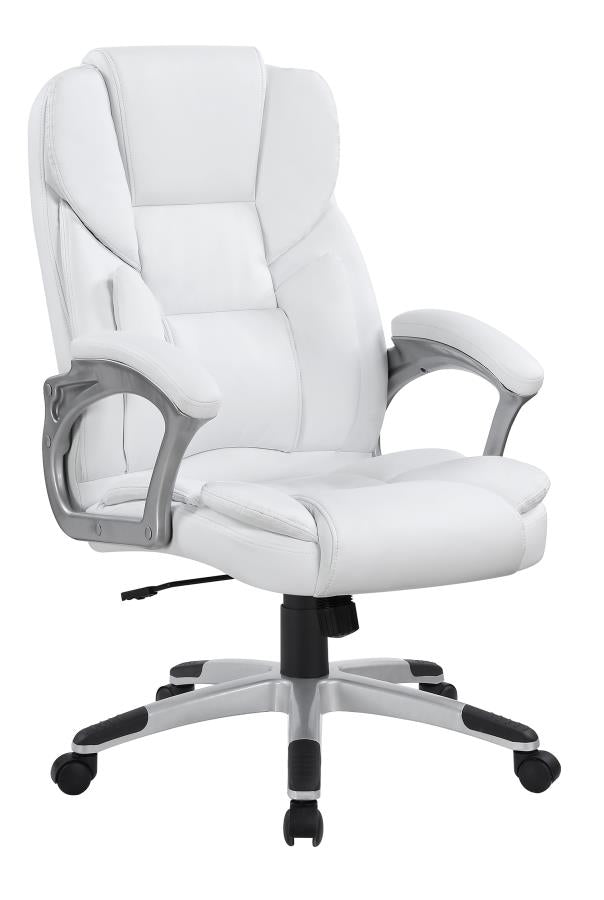 Kaffir - Kaffir Adjustable Height Office Chair White and Silver