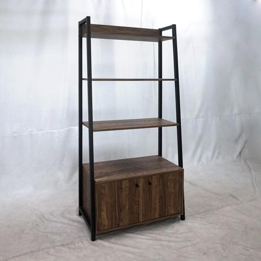 Jacksonville - Jacksonville Bookcase with 2-door Cabinet Aged Walnut