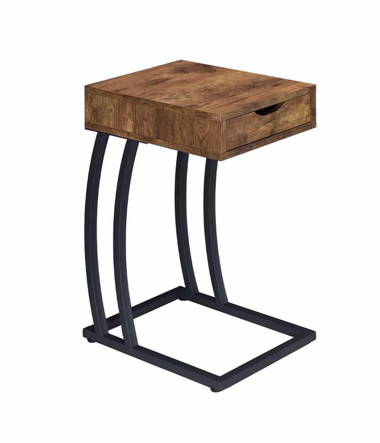 Troy - Troy Accent Table with Power Outlet Antique Nutmeg
