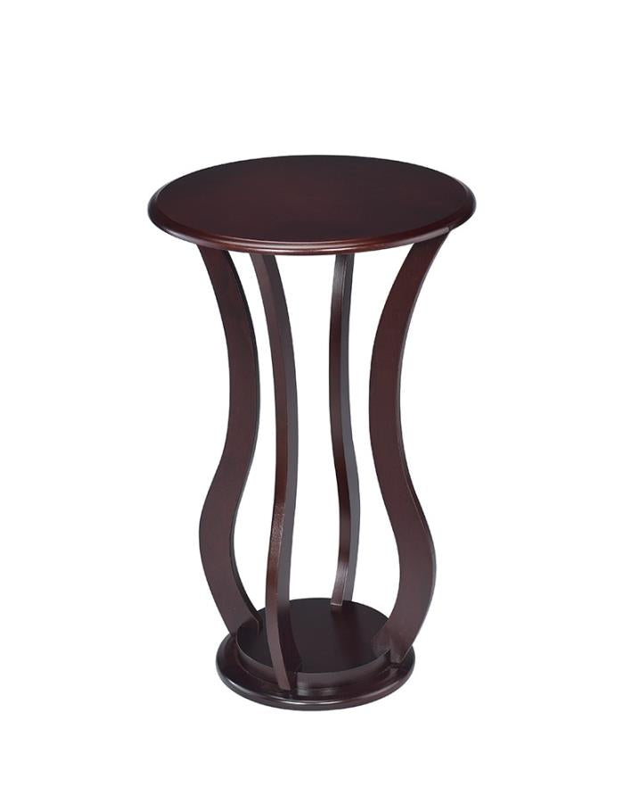 Elton - Elton Round Top Accent Table Cherry