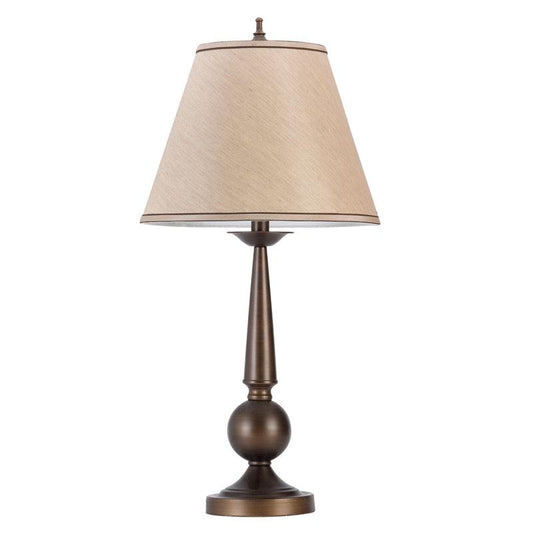 Ochanko - Ochanko Cone shade Table Lamps Bronze and Beige (Set of 2)
