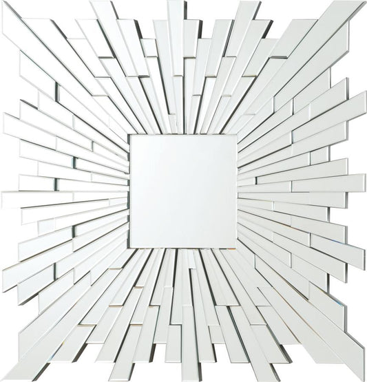 Brantley - Brantley Square Sunburst Wall Mirror Silver