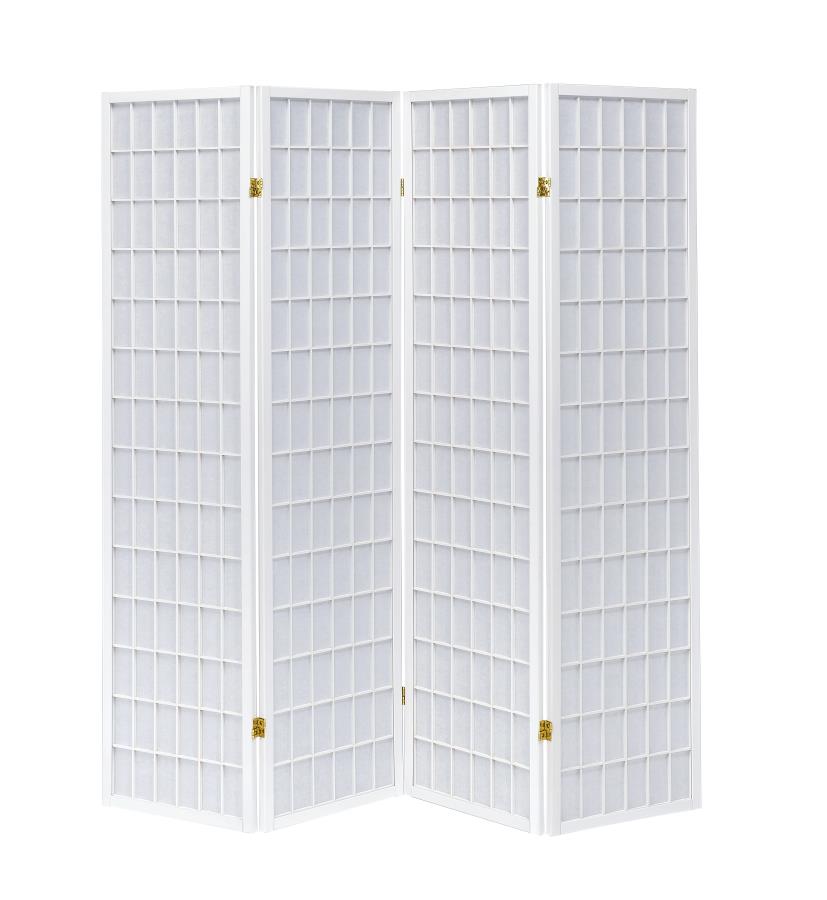 Roberto - Roberto 4-panel Folding Screen White