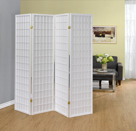 Roberto - Roberto 4-panel Folding Screen White