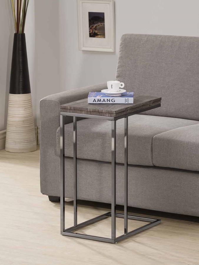 Pedro - Pedro Expandable Top Accent Table Weathered Grey and Black