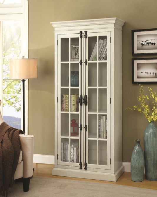 Toni - Toni 2-door Tall Cabinet Antique White