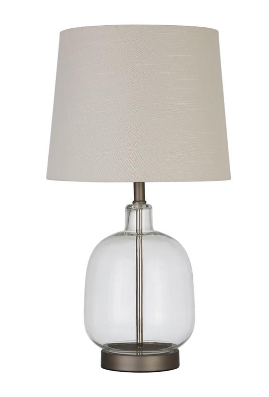 Costner - Costner Empire Table Lamp Beige and Clear