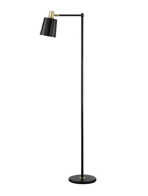 Rhapsody - Rhapsody 1-light Floor Lamp with Horn Shade Black