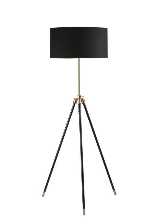 Zabka - Zabka Tripod Floor Lamp Black and Gold