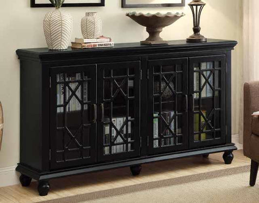 Kovu - Kovu 4-door Accent Cabinet Black