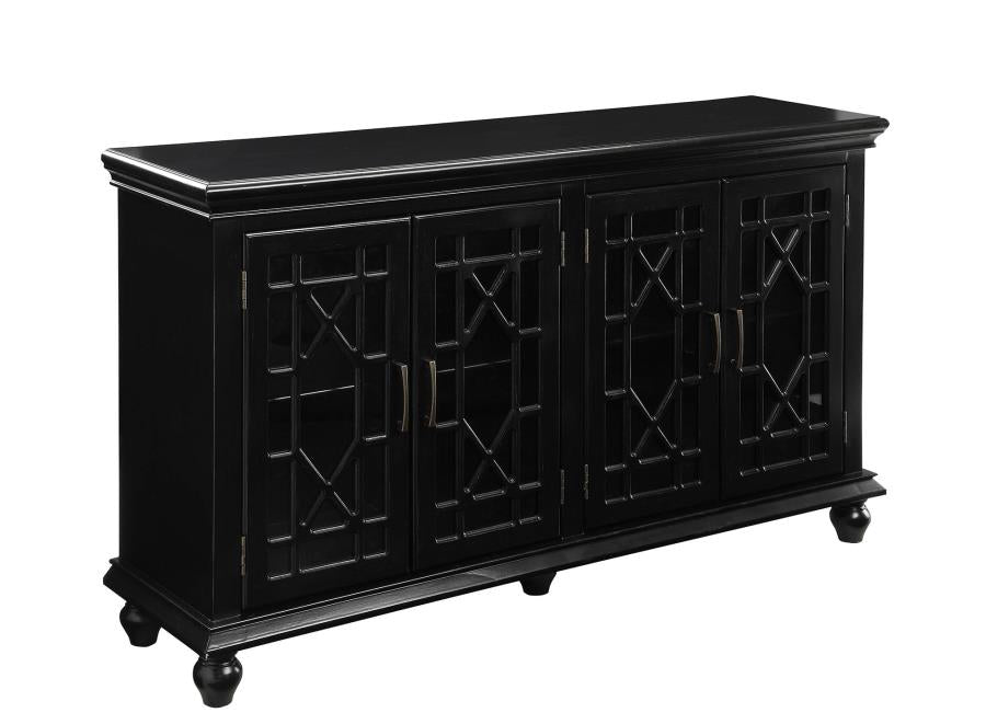 Kovu - Kovu 4-door Accent Cabinet Black