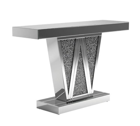 Crocus - Crocus Rectangular Console Table Silver