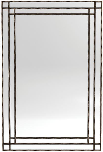 Liam - Beaded Trim Mirror Silver