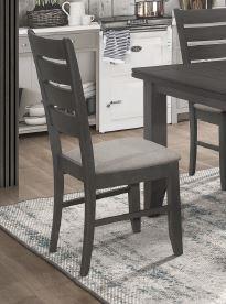 Logan - Dalila Ladder Back Side Chair (Set of 2) Grey and Dark Grey