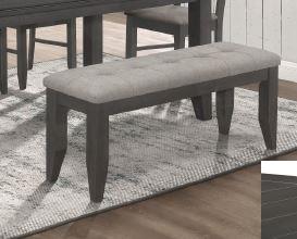 Palmer - Dalila Padded Cushion Bench Grey and Dark Grey