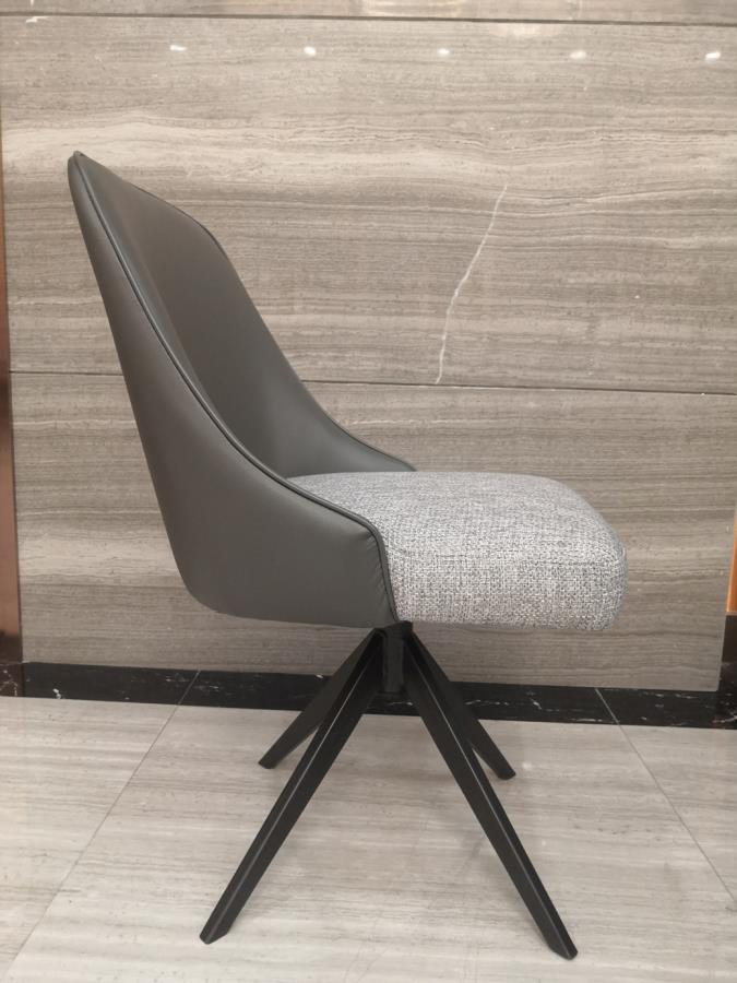 Paulita - Paulita Upholstered Swivel Side Chairs (Set of 2) Grey and Gunmetal