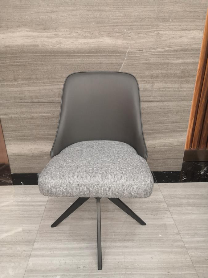 Paulita - Paulita Upholstered Swivel Side Chairs (Set of 2) Grey and Gunmetal