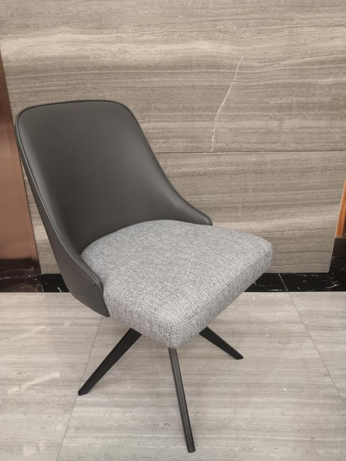 Paulita - Paulita Upholstered Swivel Side Chairs (Set of 2) Grey and Gunmetal