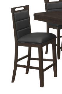 Prentiss - Prentiss Upholstered Counter Height Chair (Set of 2) Black and Cappuccino
