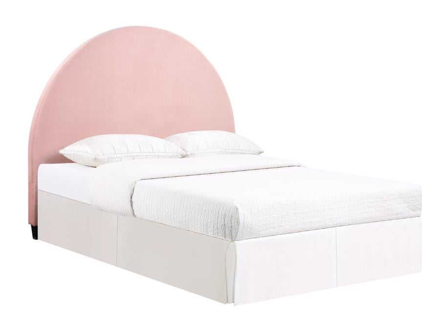 June - June Upholstered Arched Queen/Full Headboard Blush