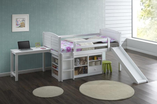 Millie - Millie Twin Workstation Loft Bed White