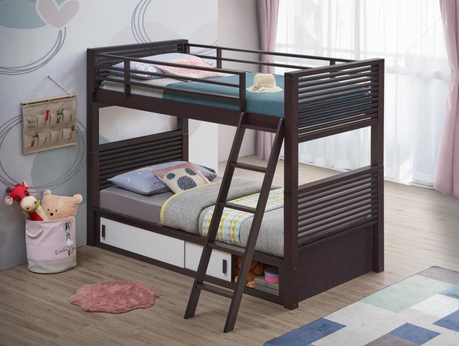 Oliver - Oliver Twin over Twin Bunk Bed Java
