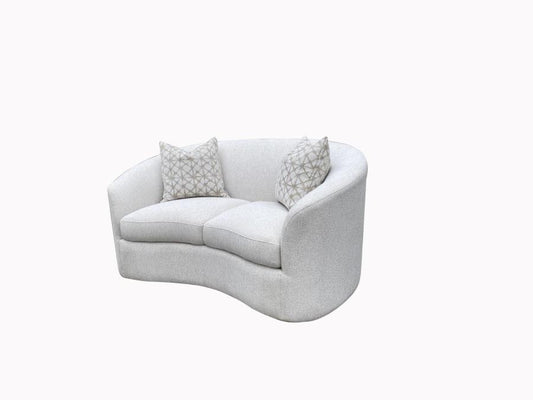 Rainn - Rainn Upholstered Tight Back Loveseat Latte
