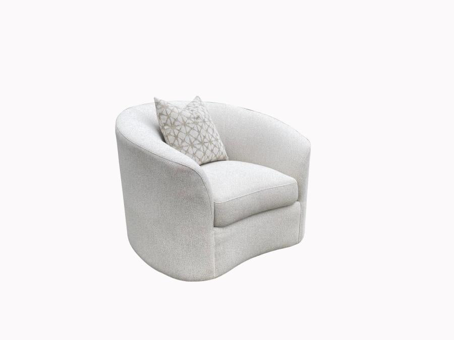 Rainn - Rainn Upholstered Tight Back Chair Latte