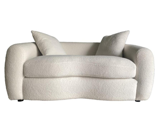 Isabella - Isabella Upholstered Tight Back Loveseat White