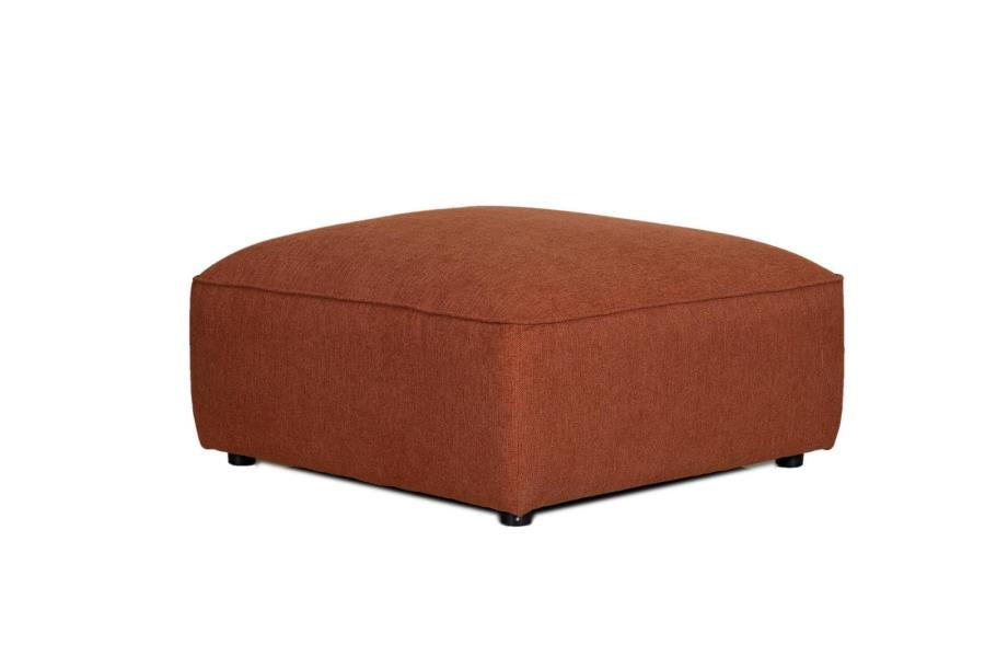 Jennifer - Jennifer Upholstered Ottoman Terracotta