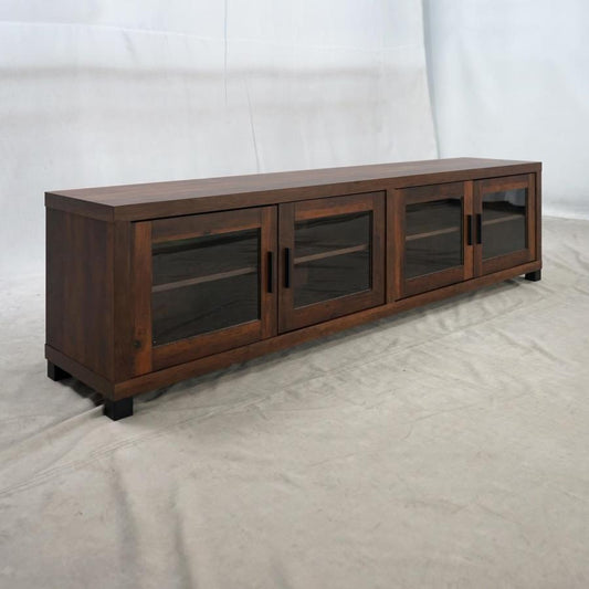Sachin - Sachin Rectangular TV Console with Glass Doors