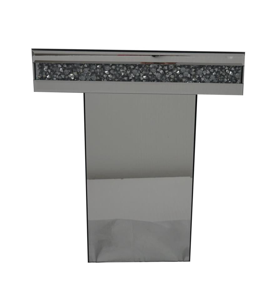 Elora - Elora Pedestal Square Top Accent Table Mirror